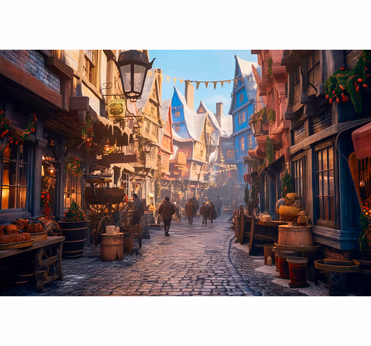 Blind bedroom in the city of magicians - TenStickers