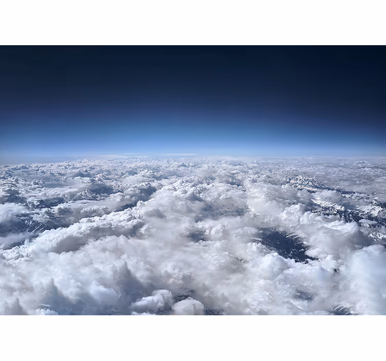 Blind bedroom views of the earth - TenStickers