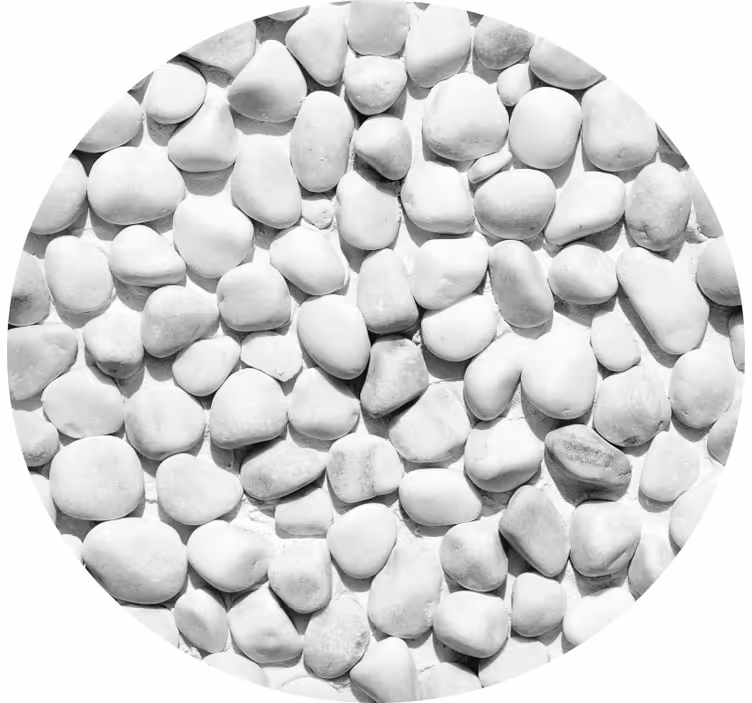 Blind grey irregular white stones - TenStickers