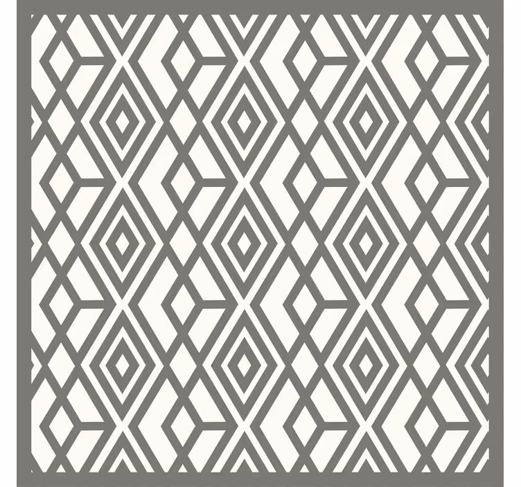 Blind grey nordic gray rhombuses and triangles - TenStickers