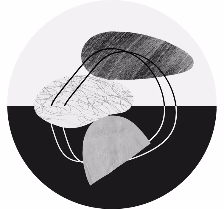 Blind grey monochrome stone design - TenStickers