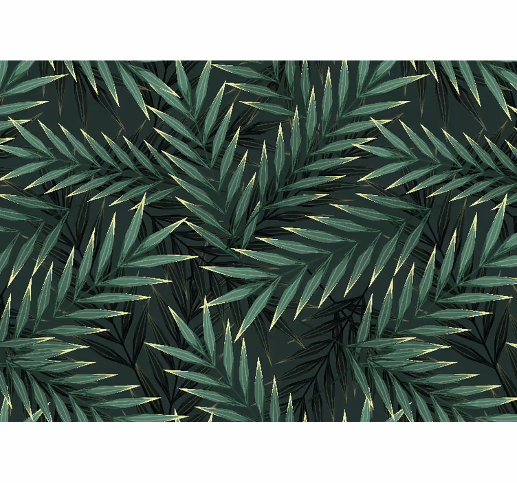 Blind bedroom jungle palm leaves design - TenStickers
