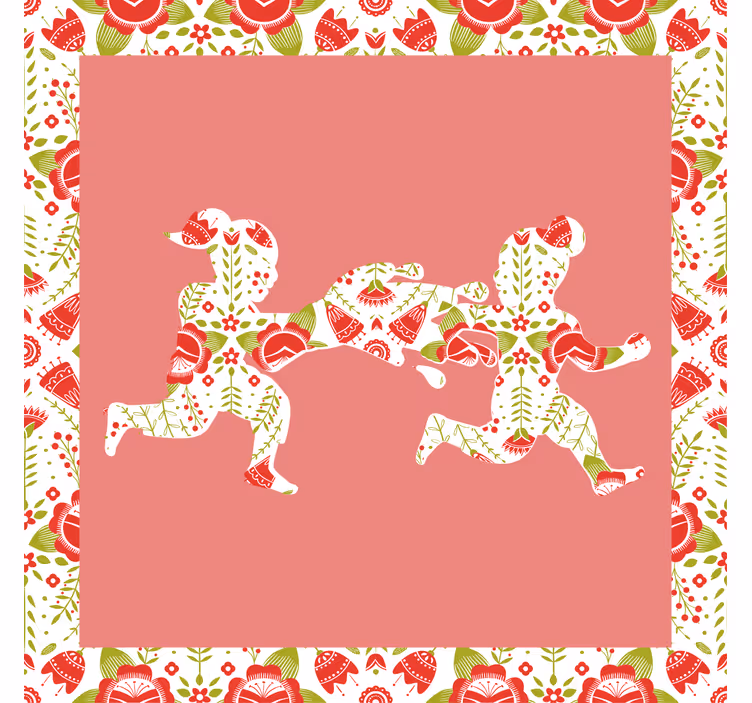 Living room blind inspired by Śmingus dyngus tradition - TenStickers