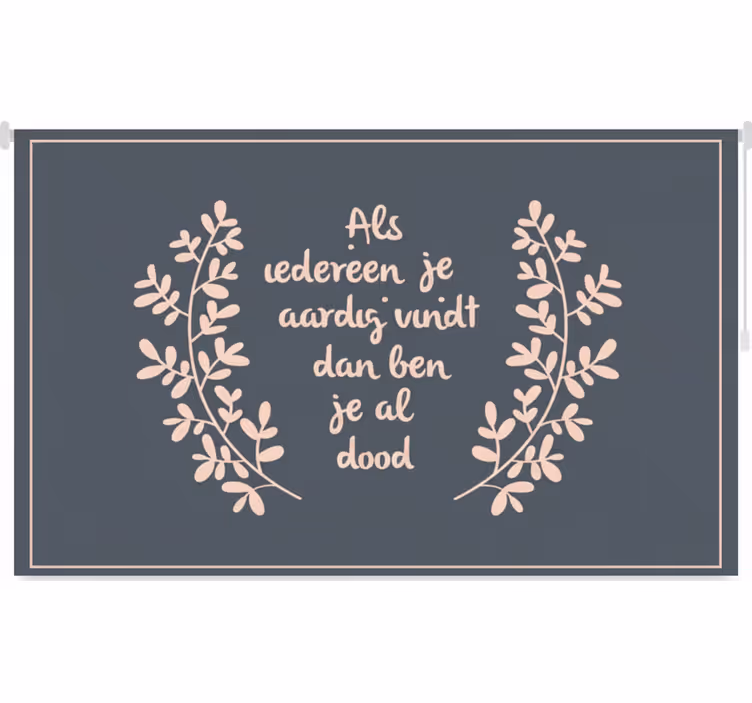 Blind bedroom life is beautiful - TenStickers