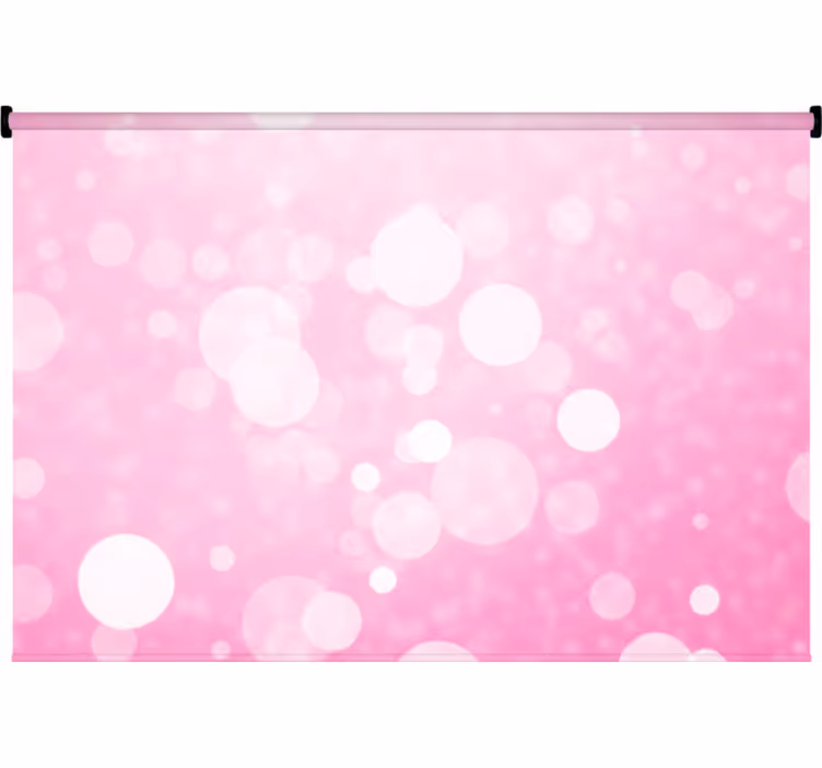 Blind bedroom with soft pink bokeh lights - TenStickers