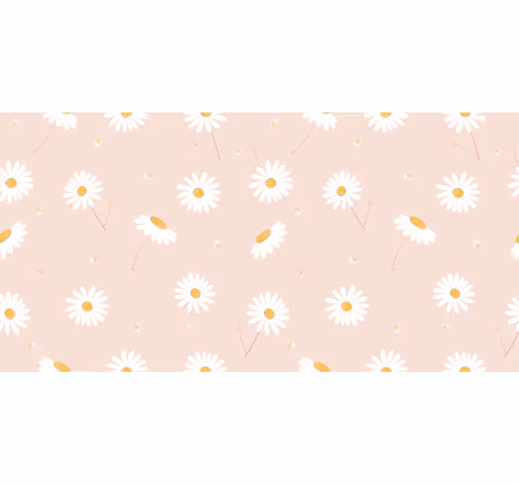 Blind bedroom nordic daisy blossoms - TenStickers