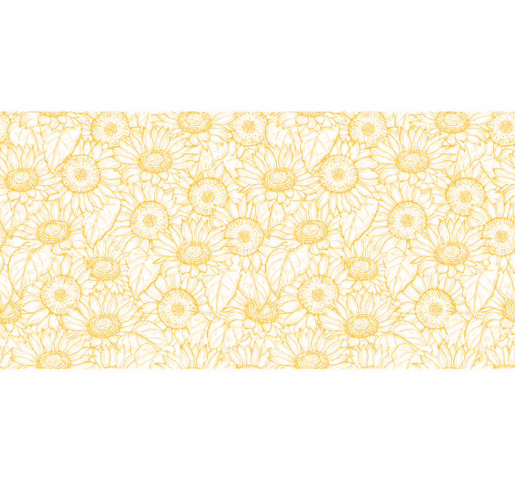 Blind bedroom sunflowers pattern - TenStickers