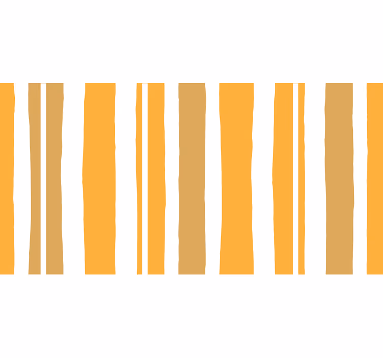 Blind bedroom with orange and white stripes - TenStickers