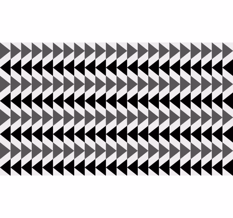 Blind bedroom nordic gray triangles reversed design - TenStickers