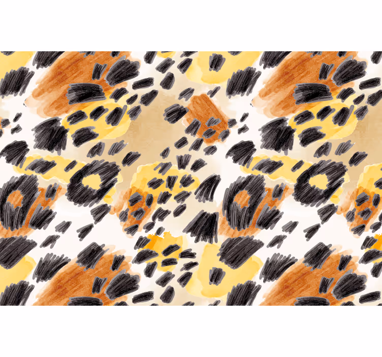 Blind bedroom in feline animal print design - TenStickers