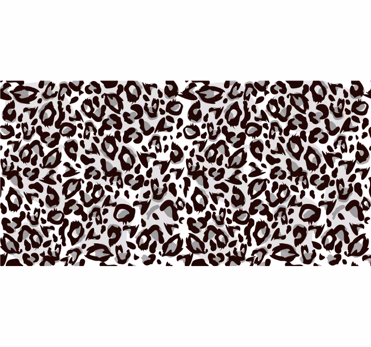 Blind bedroom black leopard design curtains - TenStickers