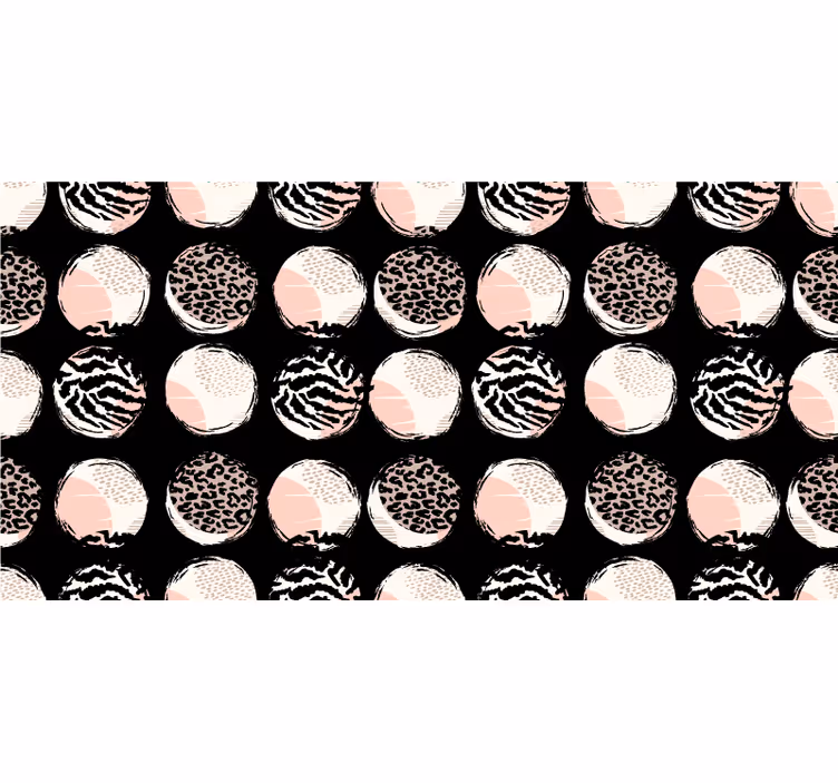 Blind bedroom abstract geometric leopard design - TenStickers
