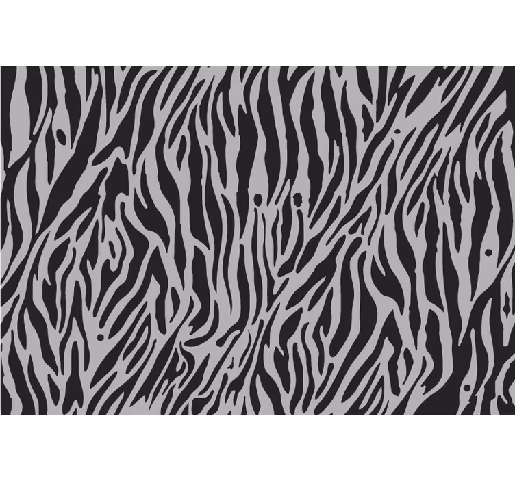 Blind bedroom gray zebra design - TenStickers
