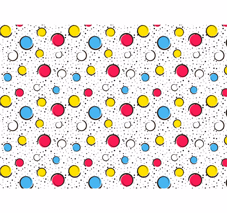 Blind bedroom multicolor dots - TenStickers