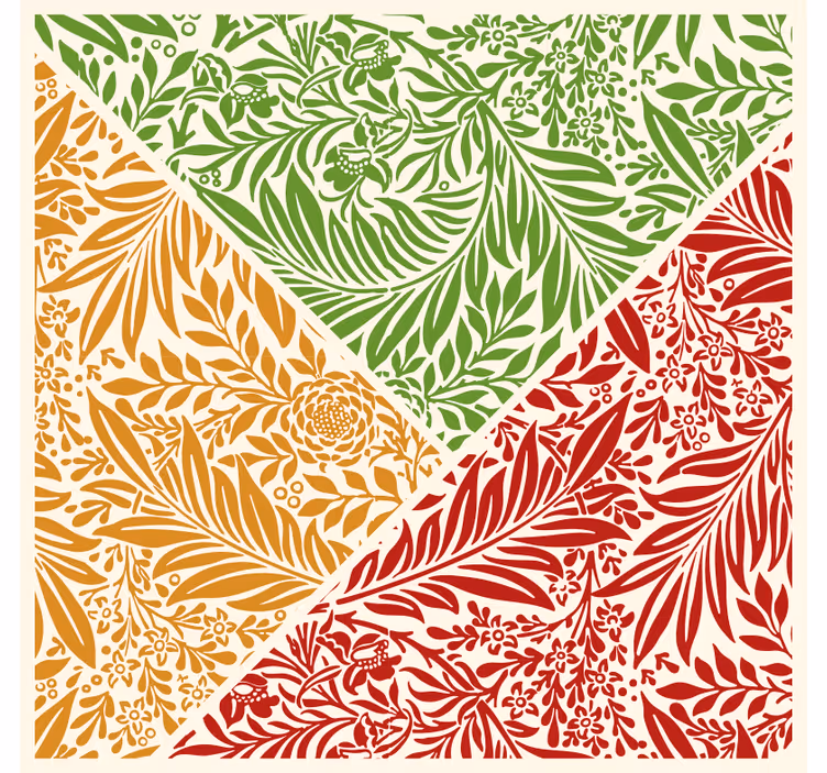 Blind bedroom autumn leaf trio - TenStickers