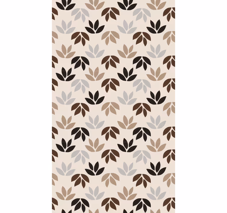 Blind bedroom with brown leaf branches - TenStickers