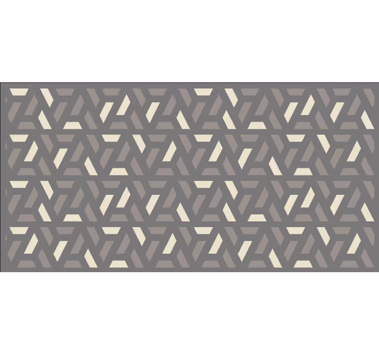 Blind bedroom geometric gray triangle pattern - TenStickers