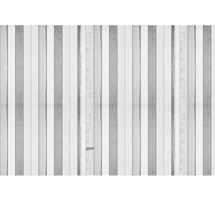 Blind bedroom with white distressed slats - TenStickers