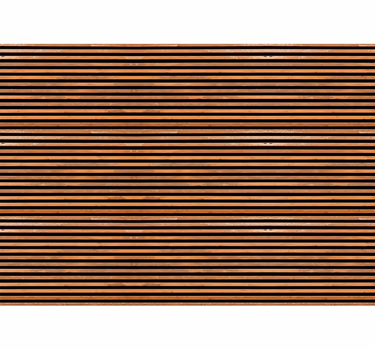 Blind bedroom with horizontal slats - TenStickers