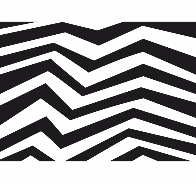 Blind bedroom zigzag pattern design - TenStickers