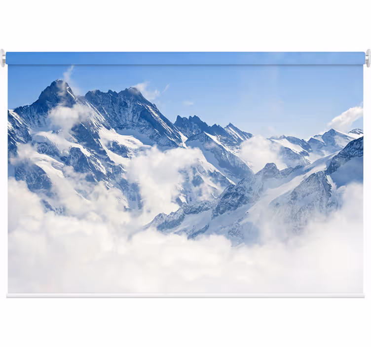 Blind bedroom alpine landscape - TenStickers