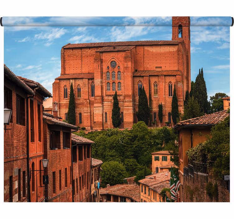 Blind bedroom mediterranean buildings tuscany ally - TenStickers