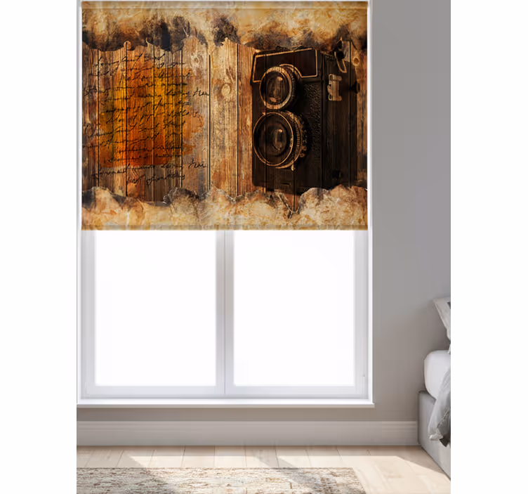 Blind bedroom industrial gear bar - TenStickers
