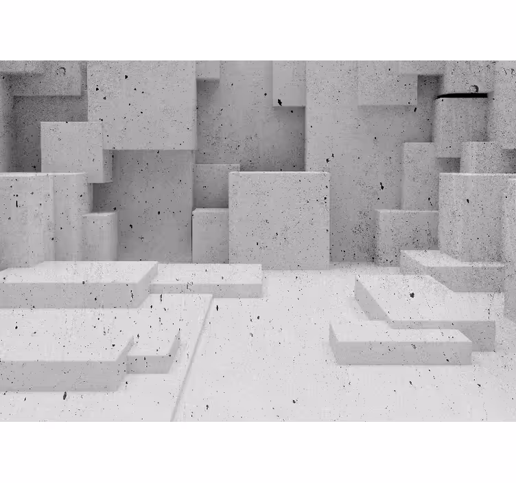 White window blind 3d concrete molds - TenStickers