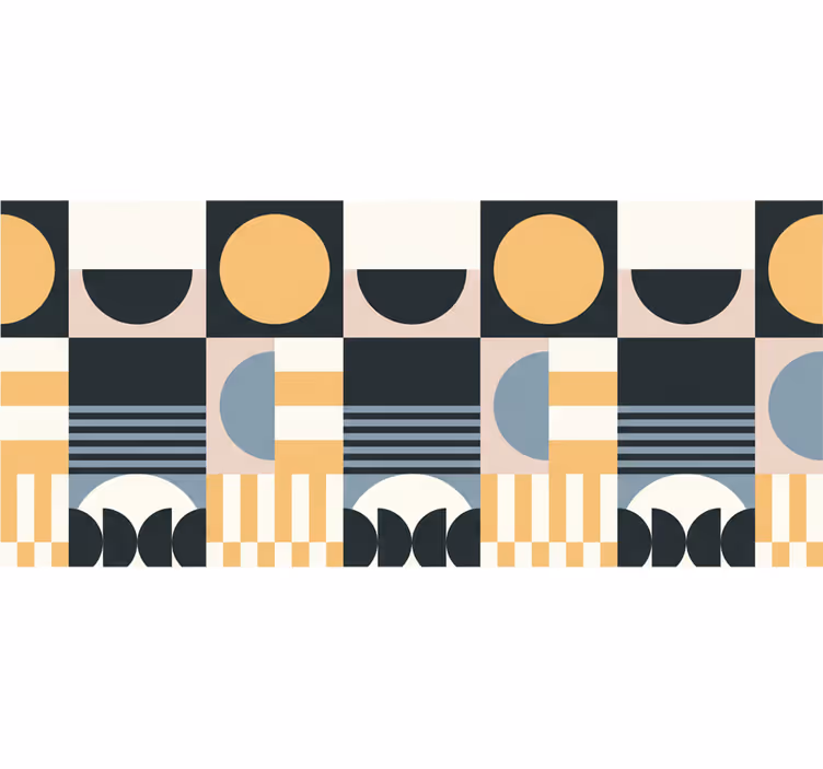 Living room blind with abstract modern design - TenStickers