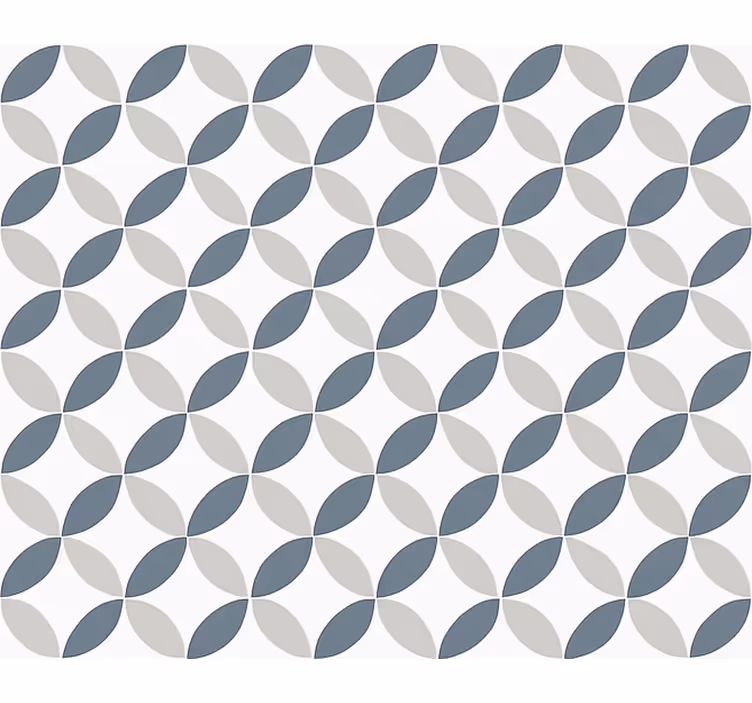 Living room blind white and grey circles - TenStickers