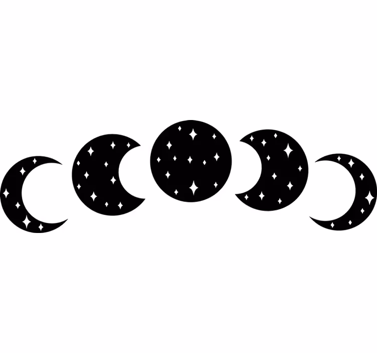 Blind bedroom moon phases - TenStickers