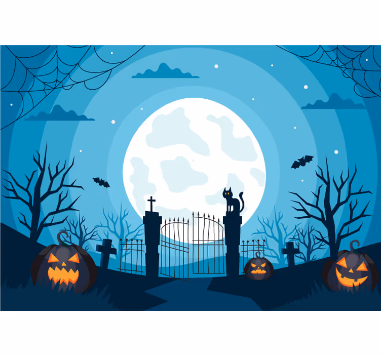 Blind children nighttime graveyard experience - TenStickers