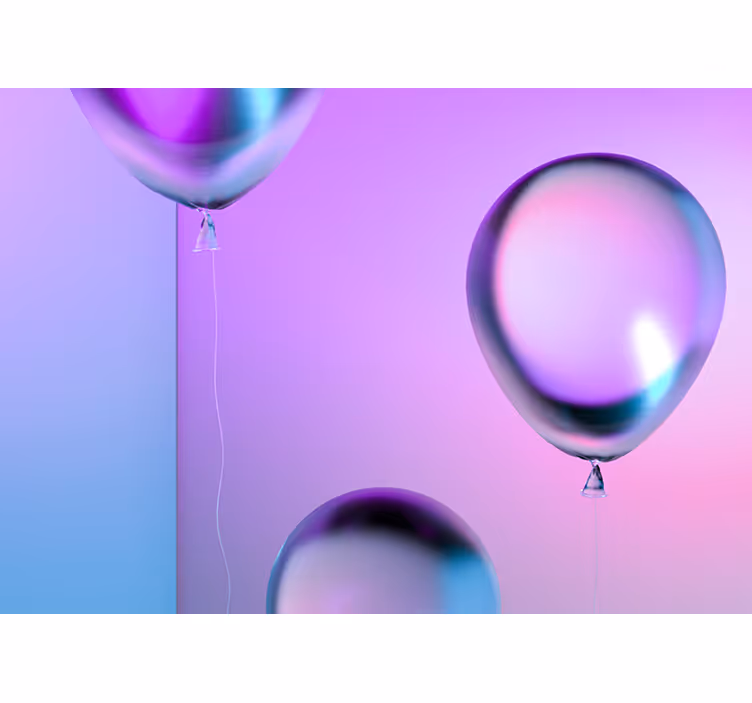 Blind children gradient balloon arrangement - TenStickers