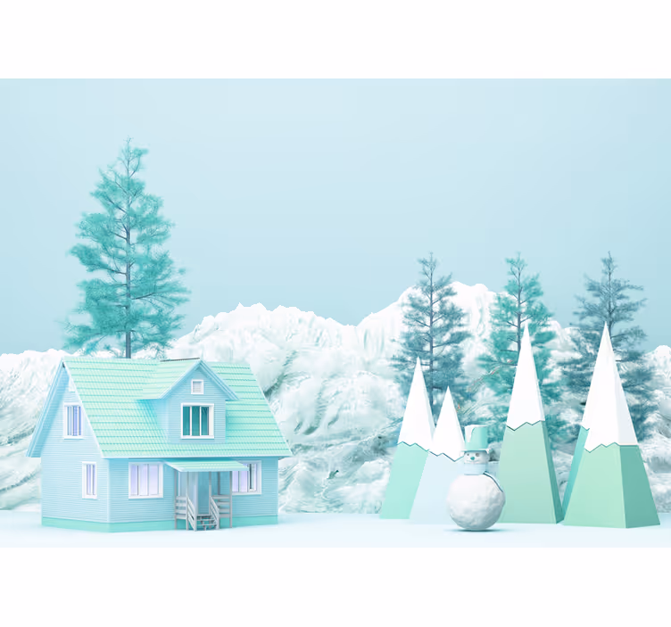 Blind children little farm in the forest illustration - TenStickers