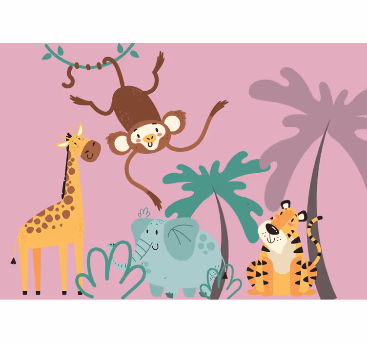 Blind children boho jungle theme decor - TenStickers