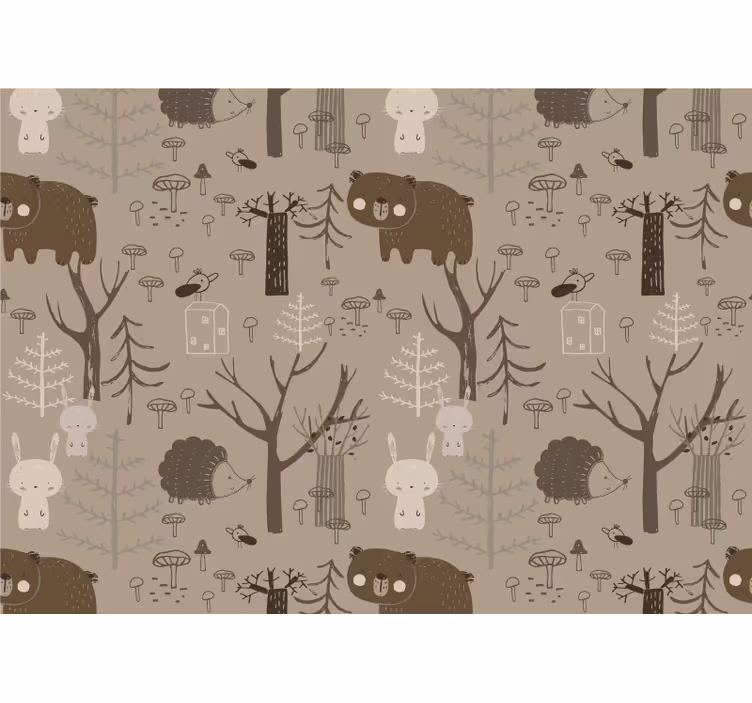 Blind children scandinavian style woodland creatures - TenStickers