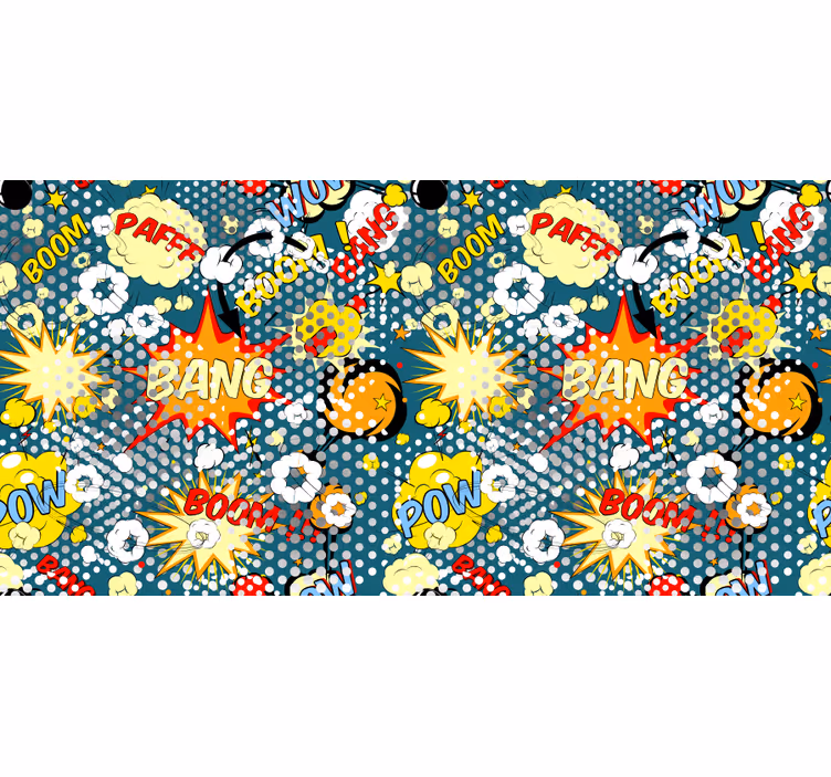 Blind children comic book explosion design - TenStickers