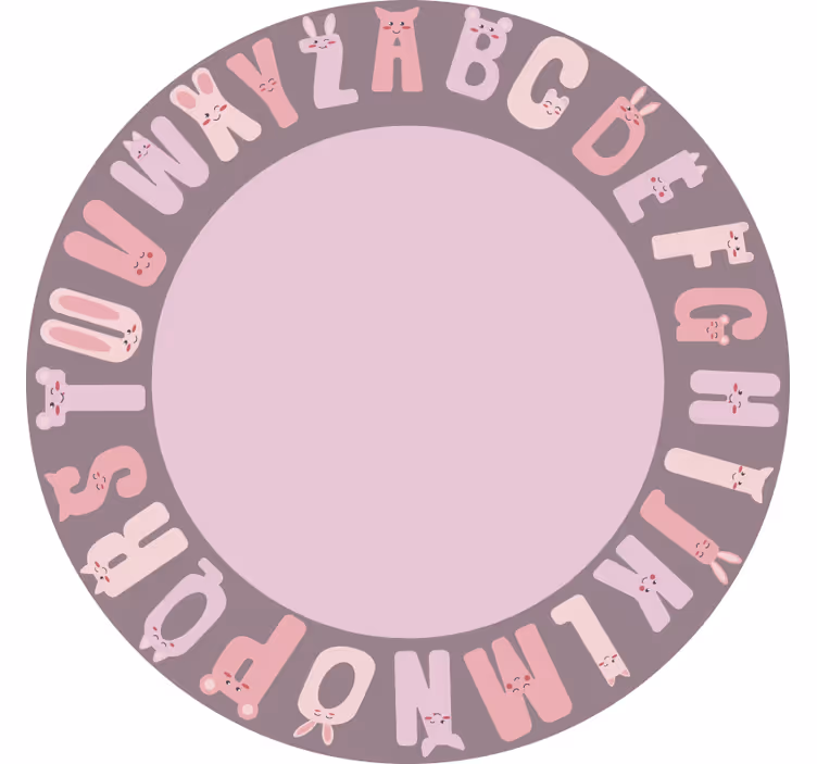 Blind children round alphabet learning tool - TenStickers