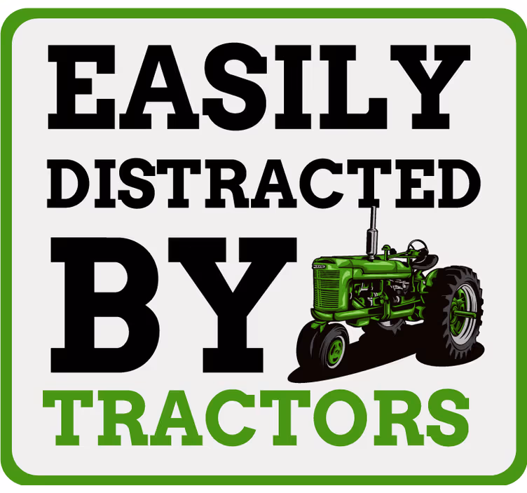 Blind children easily distracted by tractors - TenStickers
