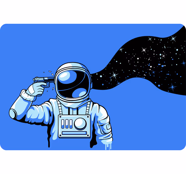 Blind children astronauts under pressure gun - TenStickers
