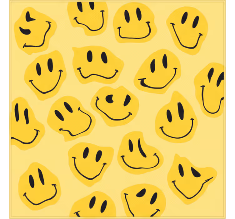Blind children with distorted smiley faces - TenStickers