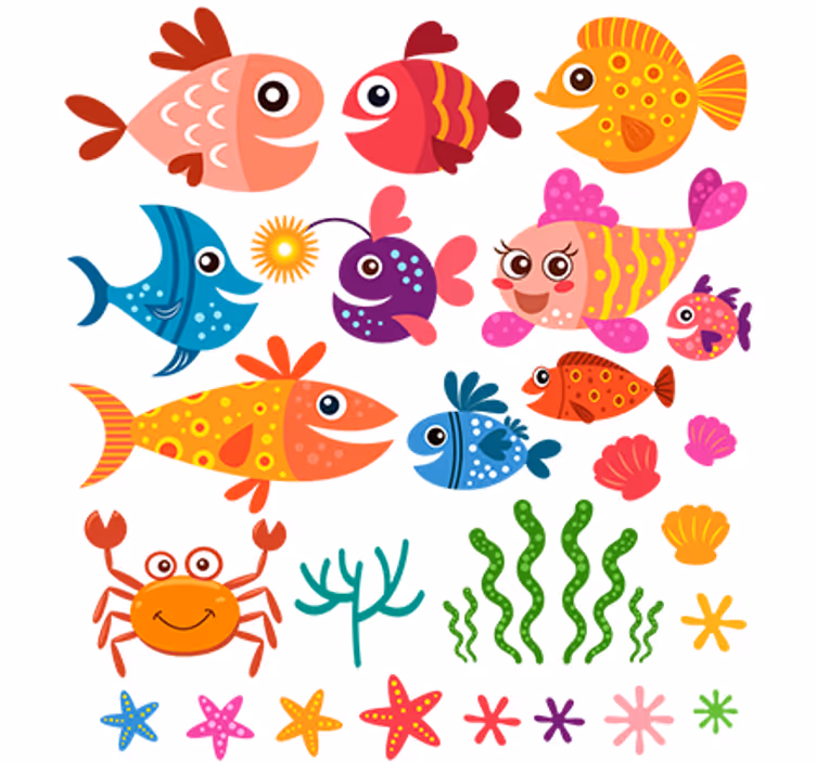Blind children love colorful baby fish toys - TenStickers