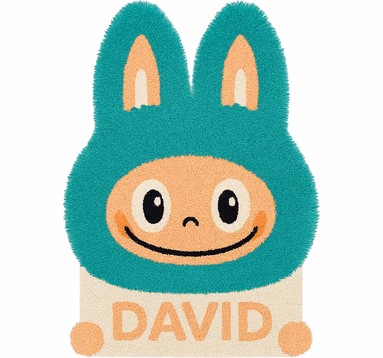 Blind children custom turquoise labubu - TenStickers
