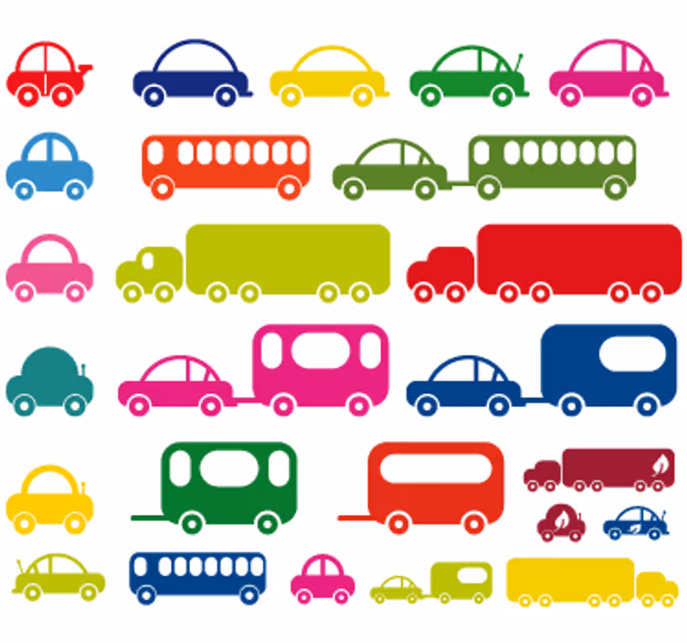 Blind children vehicle sticker collection - TenStickers