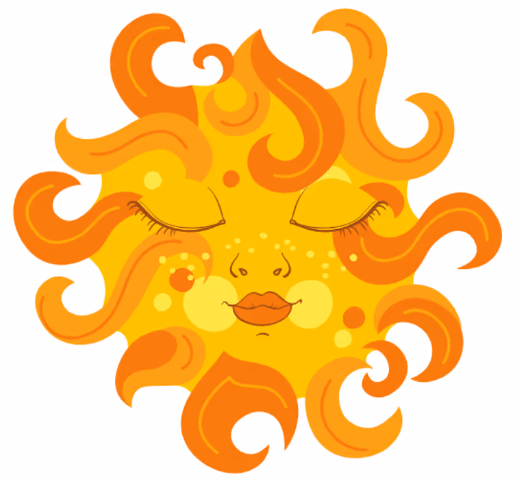 Blind children radiant light - TenStickers