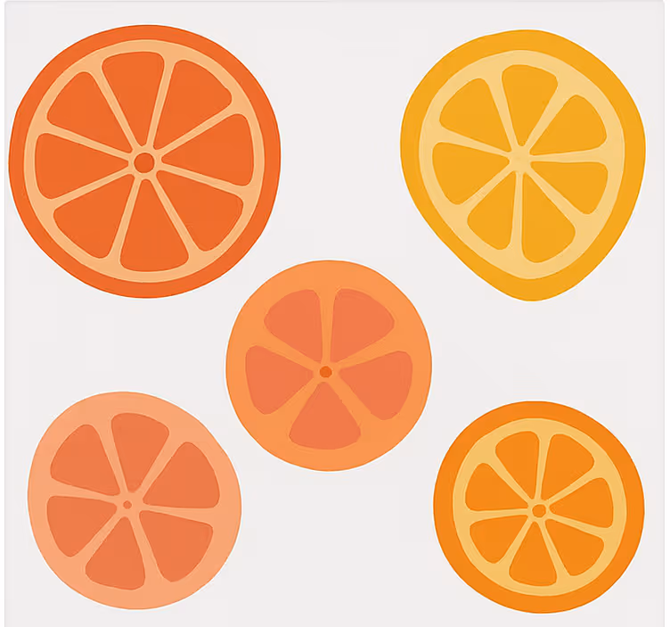 Blind fruit and vegetables citrus - TenStickers