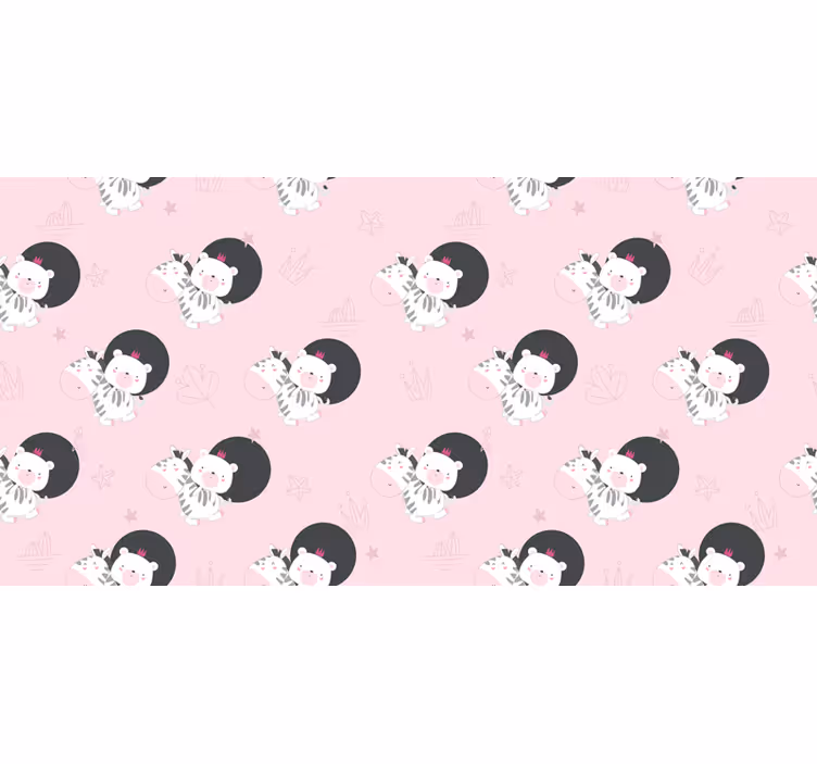 Blind children baby zebra and bear furniture - TenStickers