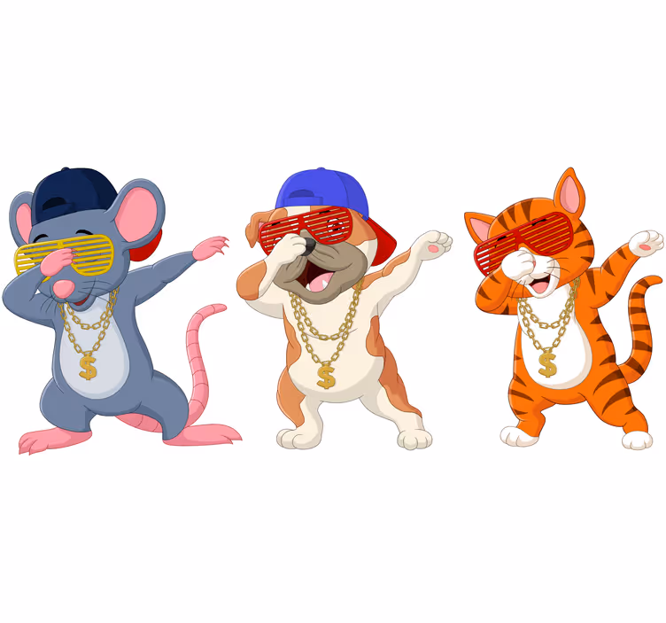 Blind children animal voices for kids - TenStickers