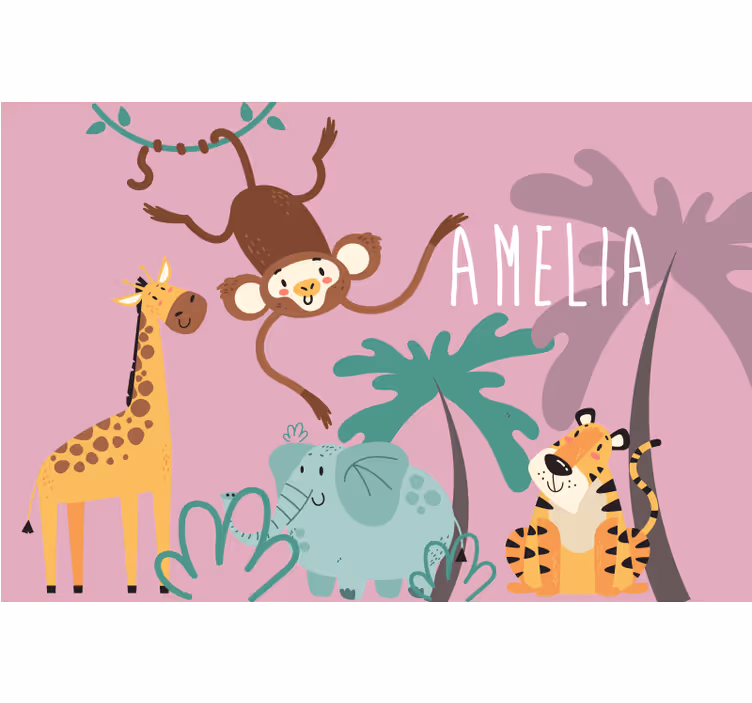 Blind children boho kids jungle decor - TenStickers