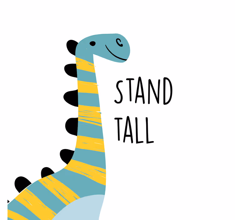 Blind children stand tall with nordic dinosaur - TenStickers